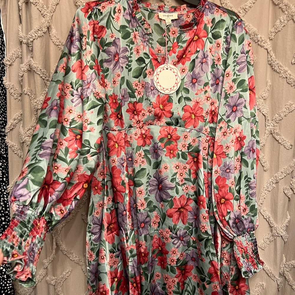 PRICE DROP:  NWT Umgee size Large Satin Dress